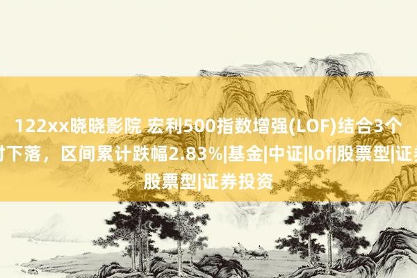 122xx晓晓影院 宏利500指数增强(LOF)结合3个交昔时下落，区间累计跌幅2.83%|基金|中证|lof|股票型|证券投资